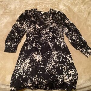 Parker Abstract Print Long Sleeve Dress